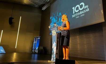 Patricia Gómez en la gala del centenario