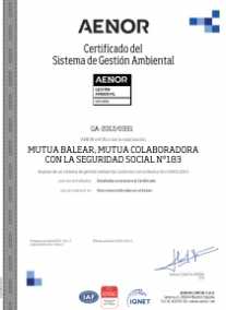 Certificación ambiental 14001 AENOR